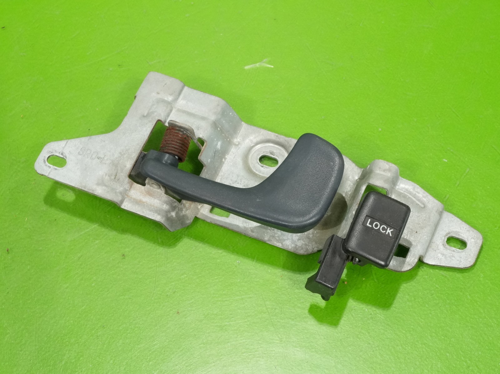 92-95 Civic OEM driver left interior door handle lever lock blue