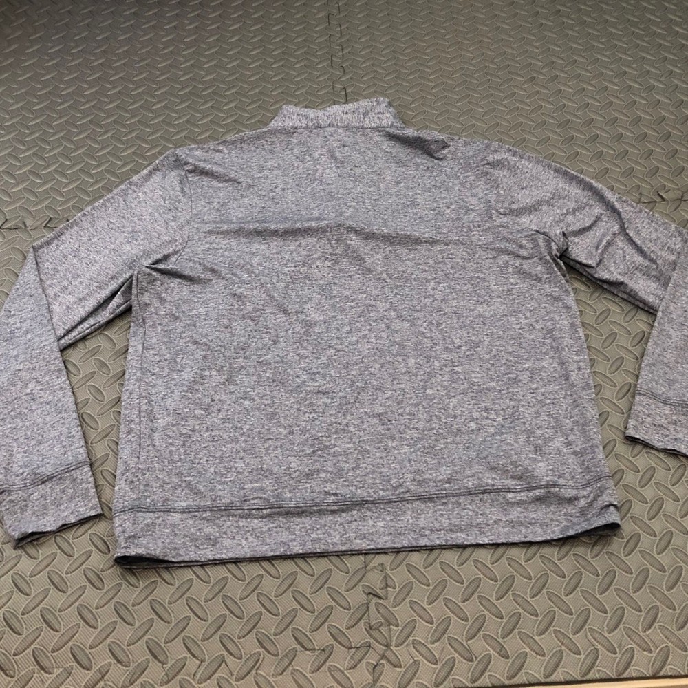 Bald Head Blues Quarter Zip Pullover Mens L Blue Heathered Performance Golf