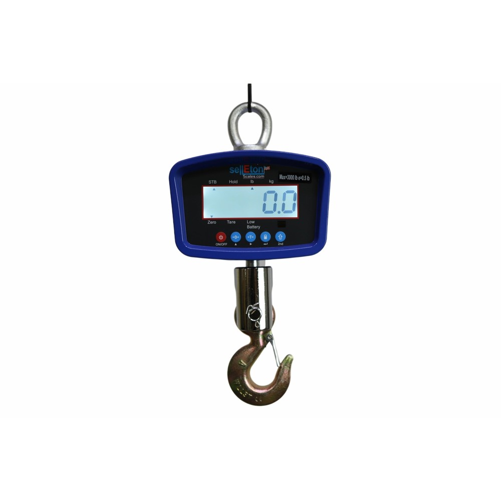 SellEton SL-924 Digital Medium General Purpose Crane Scale 2000 lb x 0.5 lb