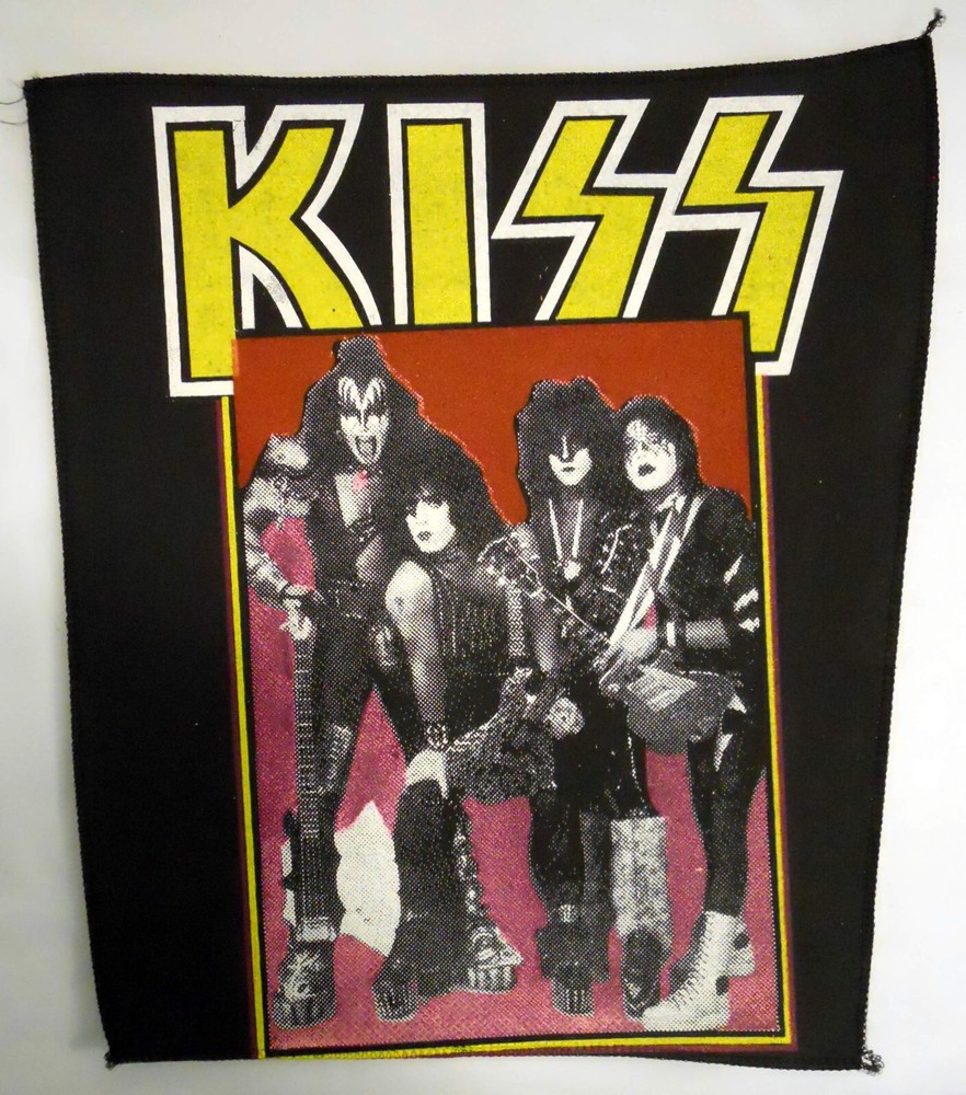 KISS Back Patch - 30+ Years Old - Horrible - group - Rare - VINTAGE but NEW 80's