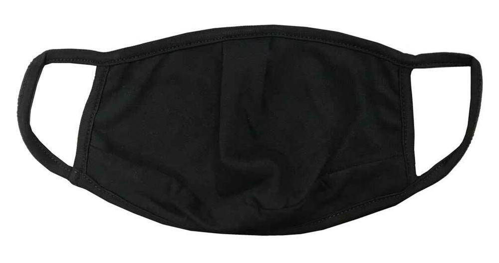 Pro MC Unisex Solid Black Reusable Protective Cotton Face Mask MC4222-DAVID
