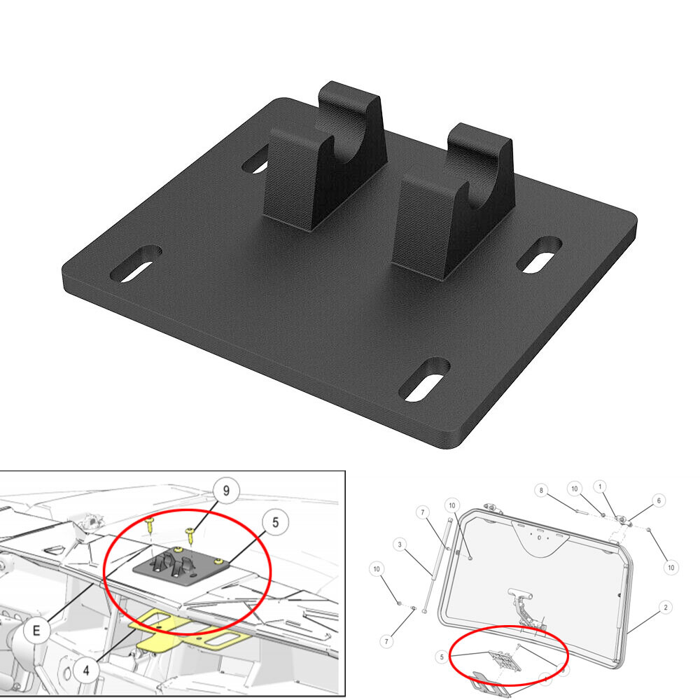 Complete Windshield Base Bracket Hardware Kit 5452826 For Polaris General 1000