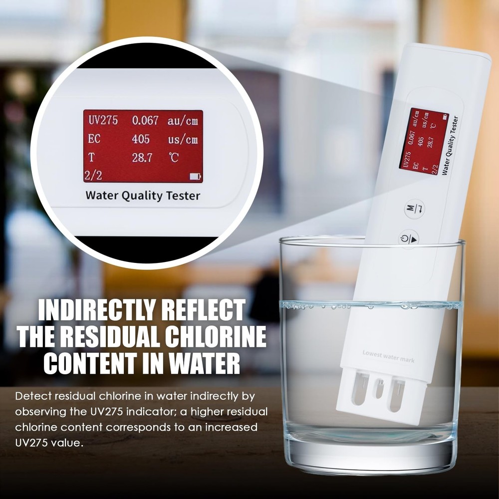 Water Quality Tester for Drinking Water, Portable 6-in-1 TDS Meter TOC, COD, ...