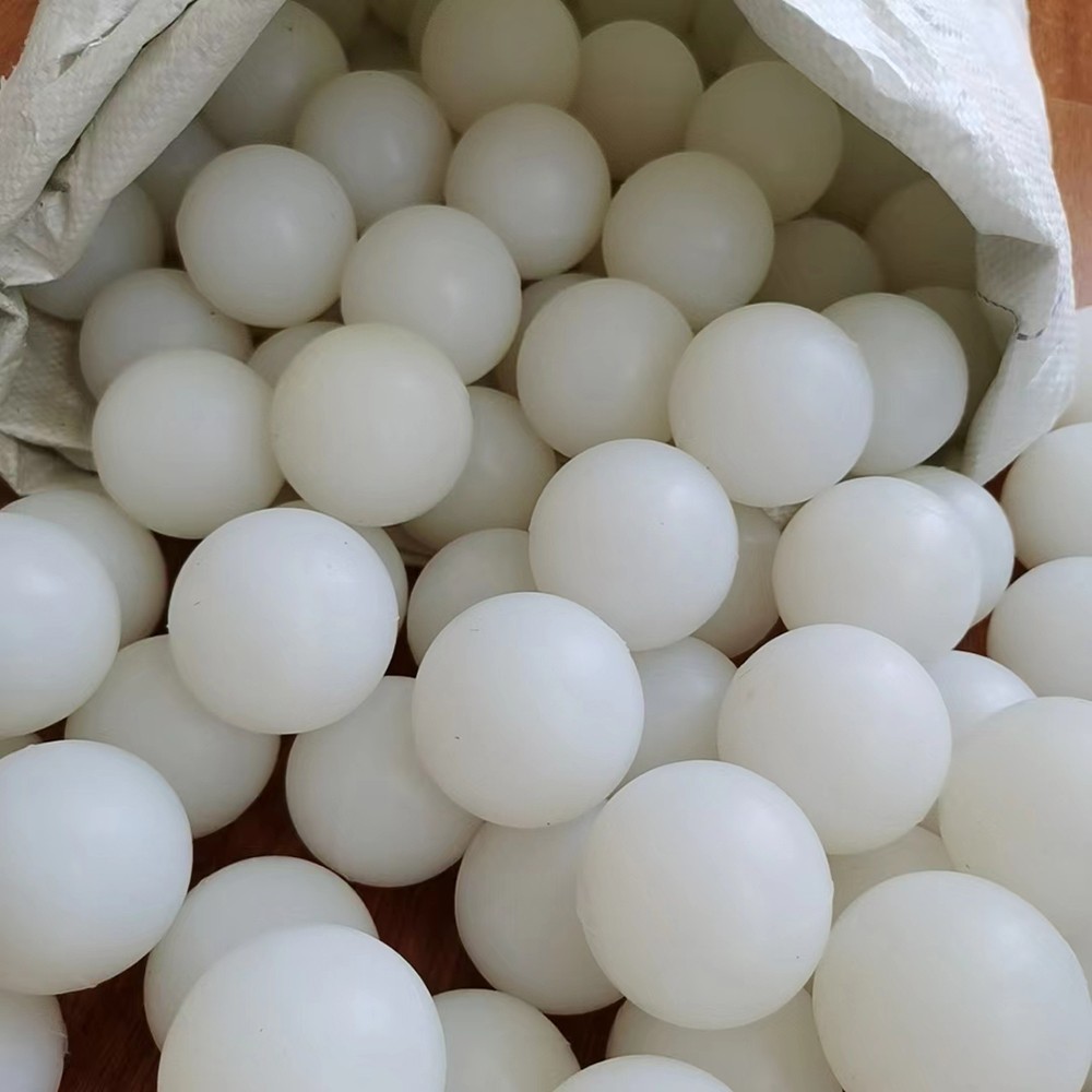 Silicone Ball Solid Bouncy Balls White Diameter 7mm 4000Pcs