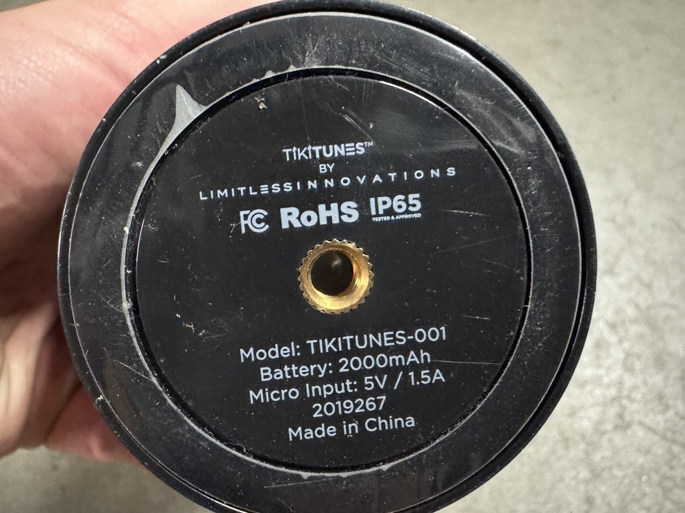 TikiTunes Bluetooth Portable Speaker - Black