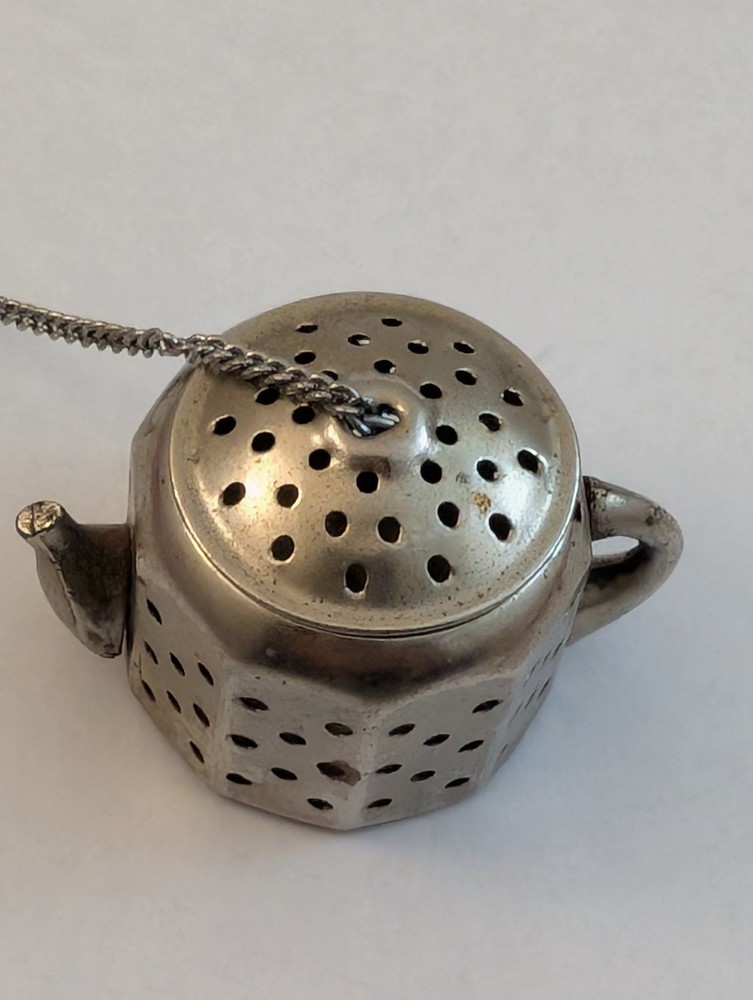 Vintage Silverplate Teapot Tea Strainer/Diffuser Made in Japan