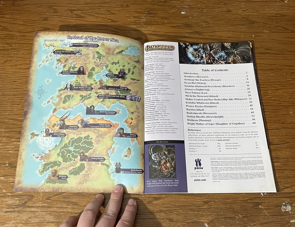 Pathfinder Campaign Setting: Undead Unleashed RPG D20 D&D 3.5