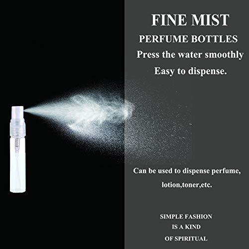40Pcs Portable Refillable Glass Makeup Clear Empty Sprayer Bottles 10ml