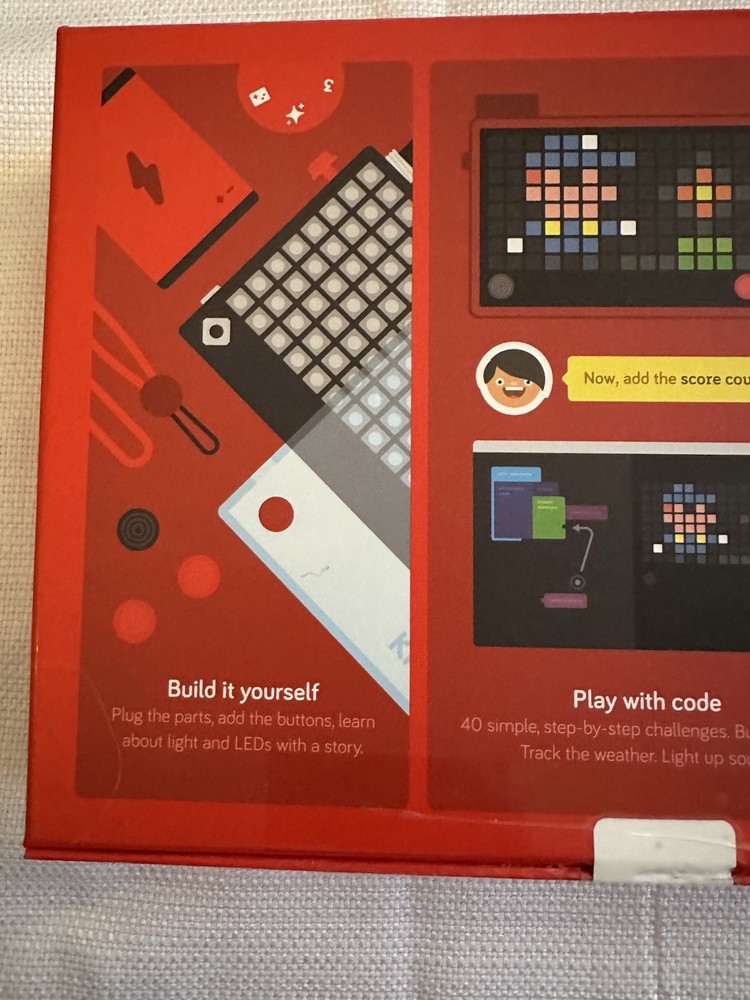 Kano 1003 Pixel Kit Learn Build & Code Dazzling Lights wireless lightboard NIB