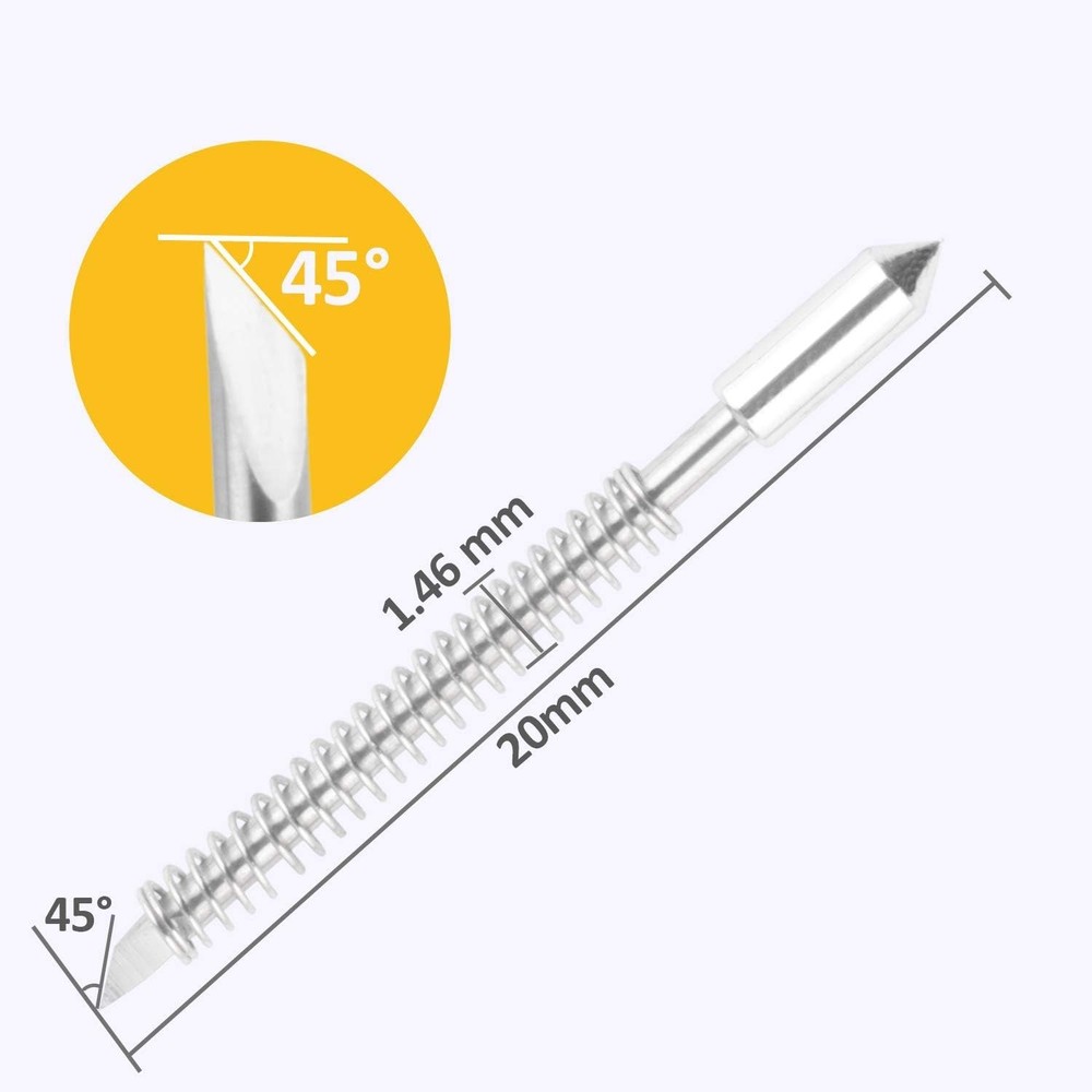 45 Degree Vinyl Cutter Blades Lettering Blade for Graphtec Cutting Plotter, Red