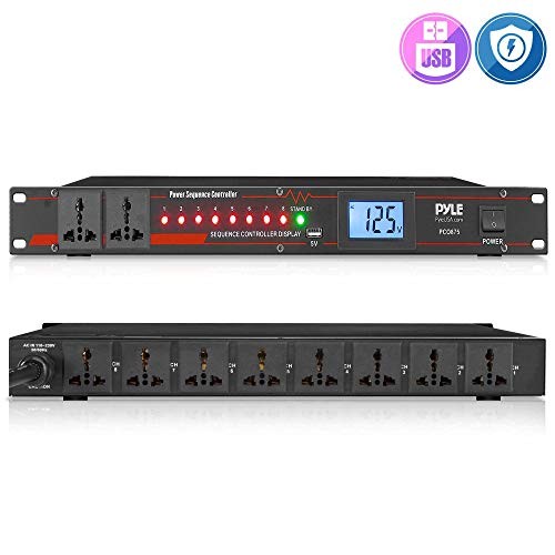 Pyle PCO875 13 Amp 2000W Rack Mount Digital Power Supply Controller Regulator