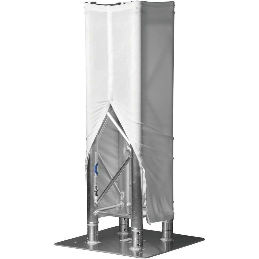 Truss Cover with Hook & Loop White, 4 ft.