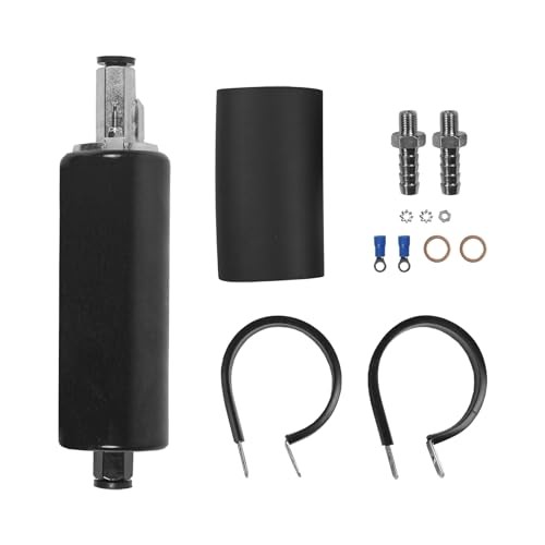 Universal External Inline Performance Fuel Pump Black 255LPH Replacement For