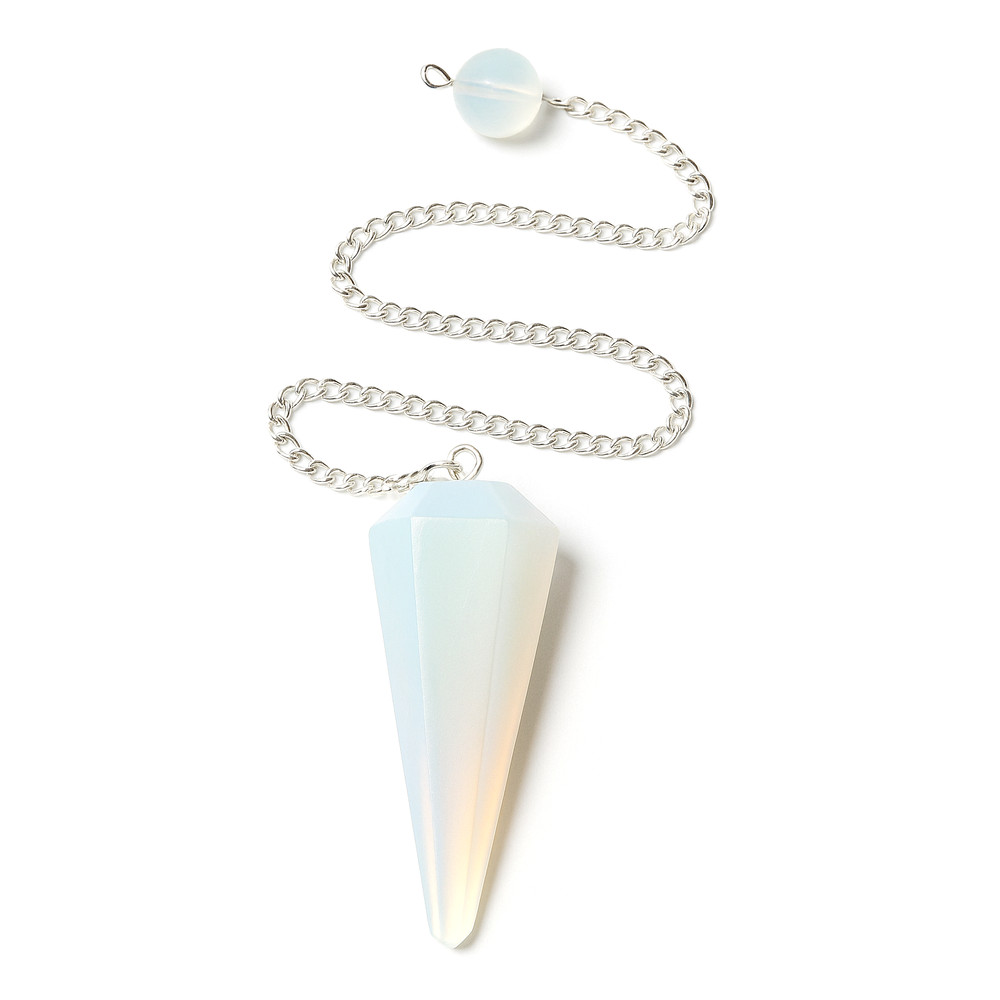 Opalite Pendulum Dowser Sea Opal Dowsing Divination Gemstone Crystal Argenon