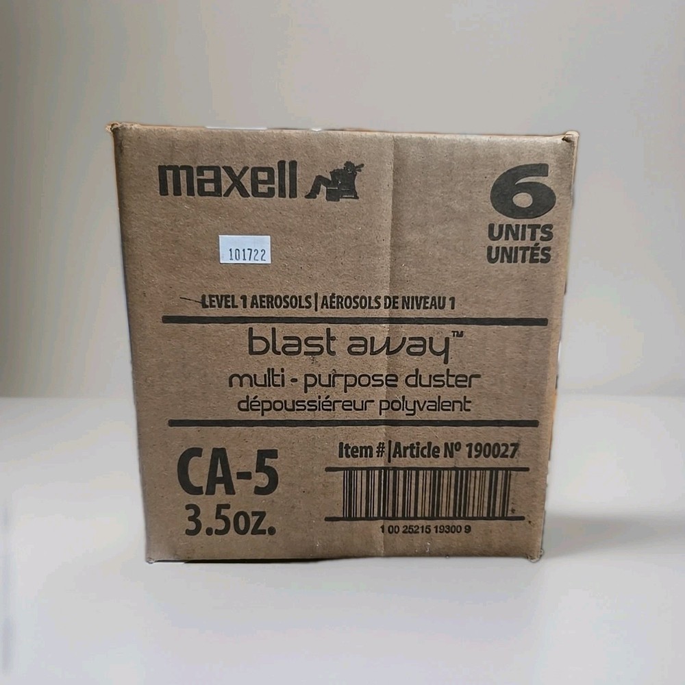 MAXELL Blast Away™ Multi-purpose Duster- 6 Pack Case Box / CA-5 3.5oz. / Sealed