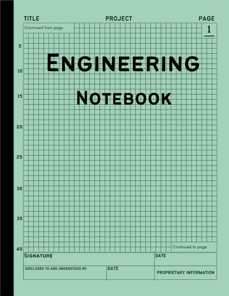 Engineering Notebook: 160+ Pages Grid Format, Engineer Lab Quadrille Graph...