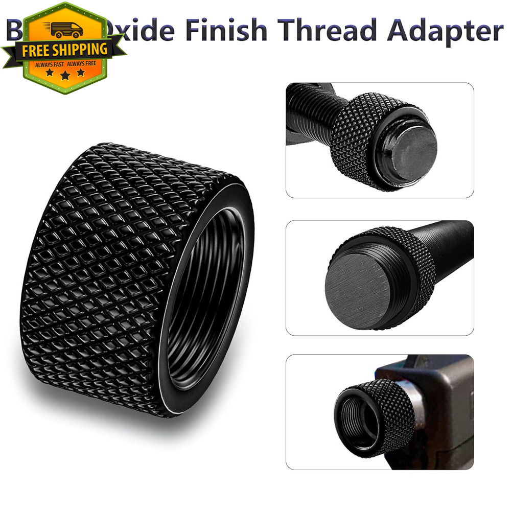 2 Pack 5/8x24 Steel Thread Protector Black Muzzle Thread Cover