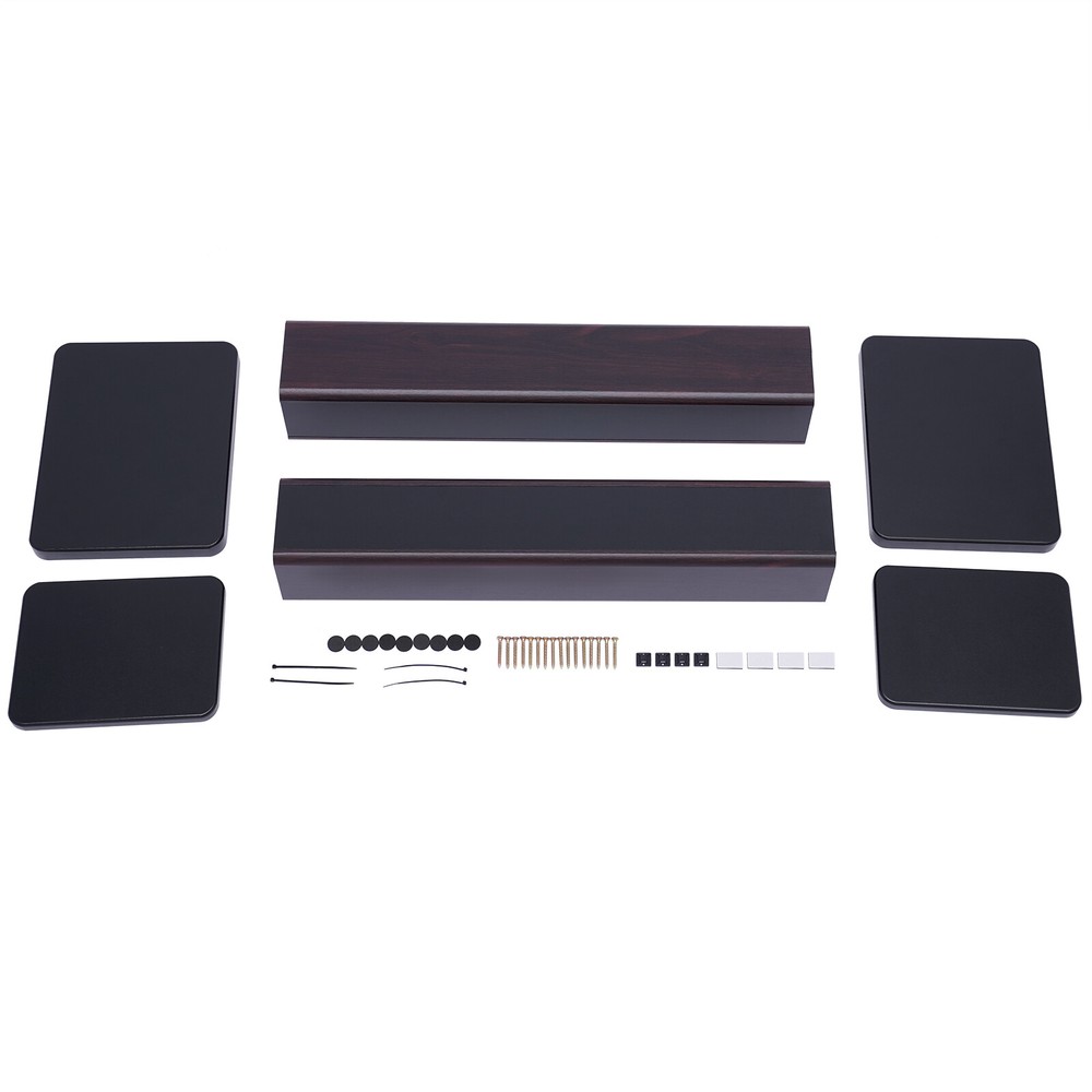 28in Computer Speaker Stands Surround Sound Effect Support Bookshelf 2 Pack