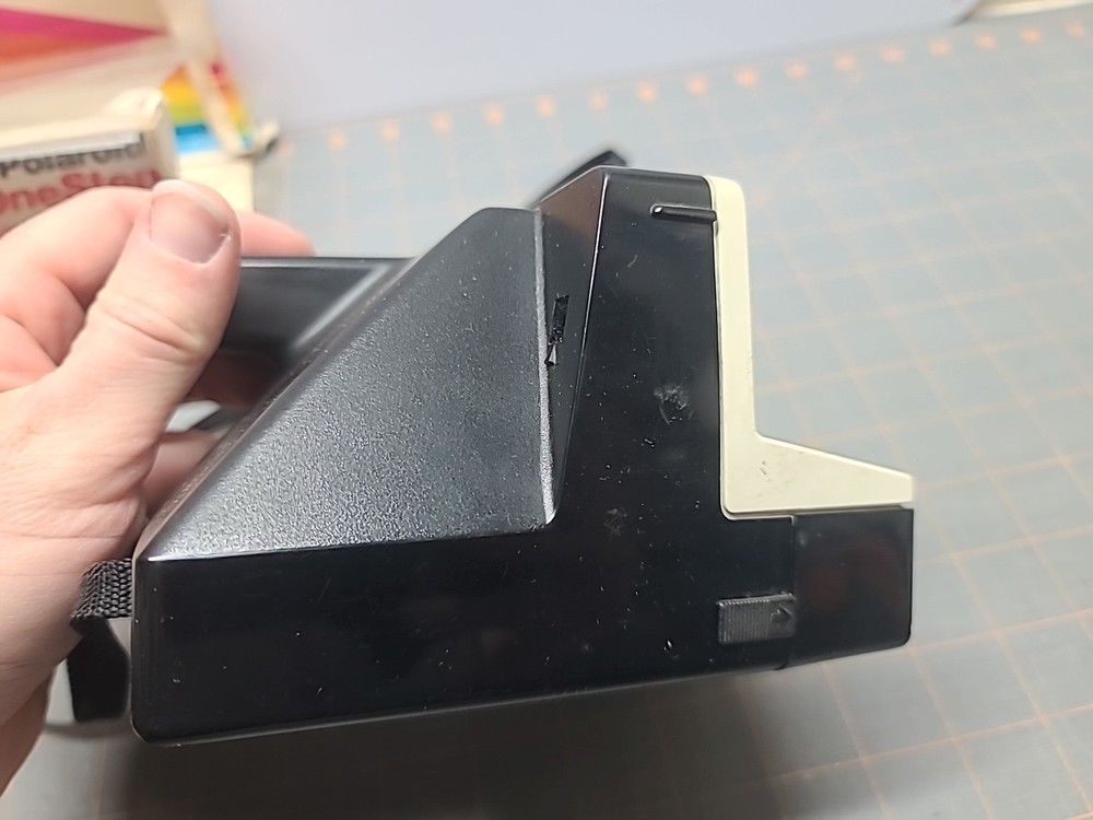Vintage POLAROID One Step Land Camera with Box Rainbow