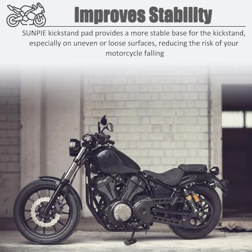 Motorcycle Kickstand Pad High-Density Kickstand Support for All Blue