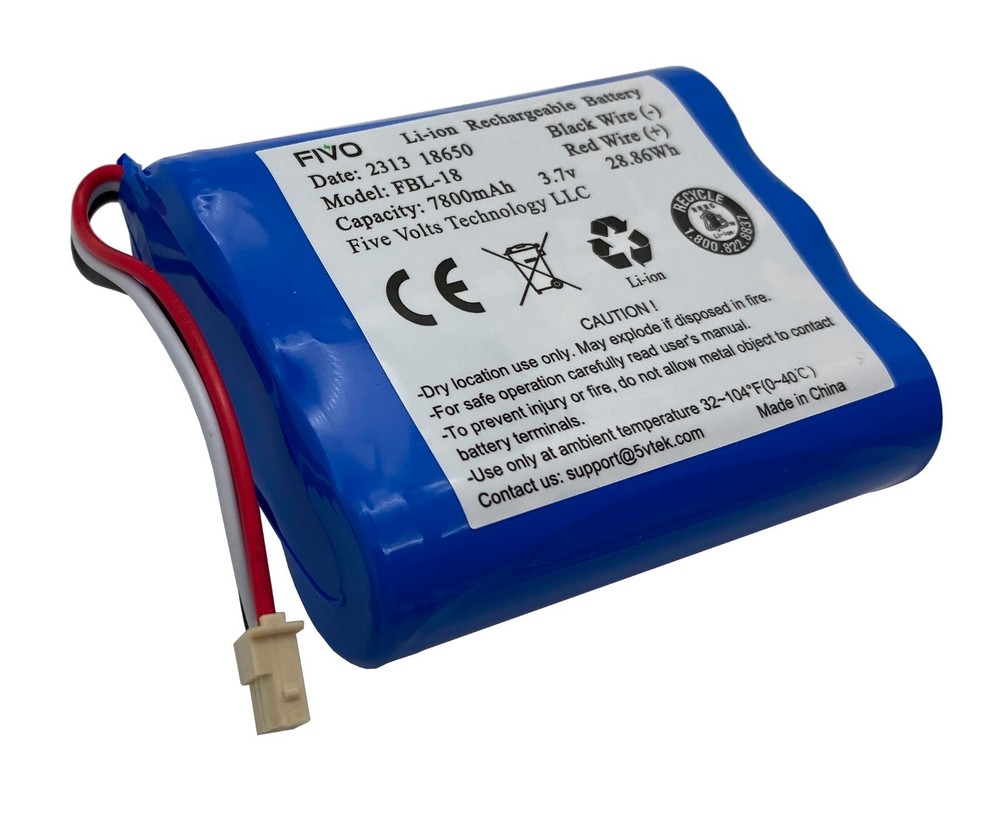 Battery 300-10186 for ADT Command Smart Security Panel 7800mAh 3.7V/4.2V 28.86Wh