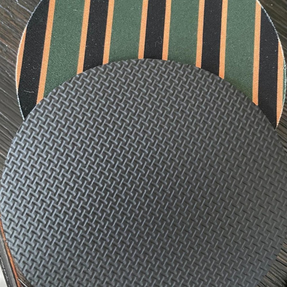 6 pcs coasters Anti slip striped coasters