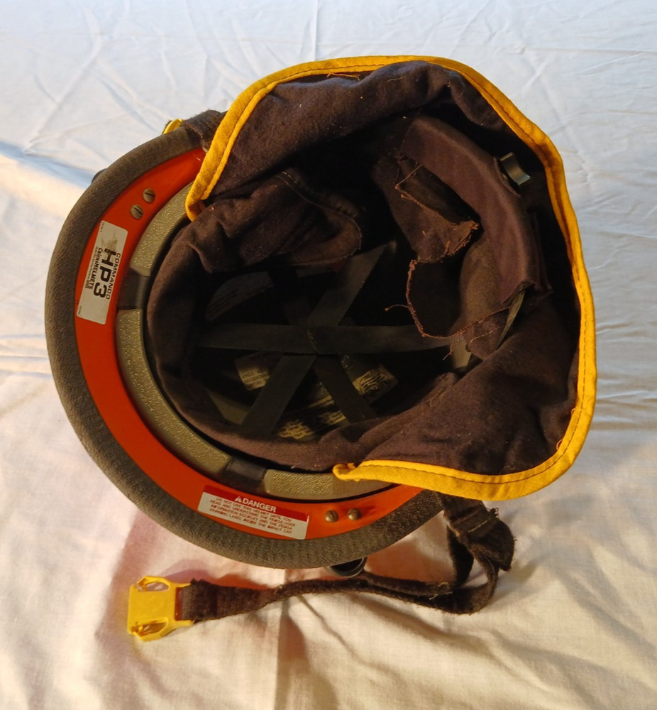 Cairns Firefighter HP3 Commando Helmet Orange, Used Good Cond, Adjustable