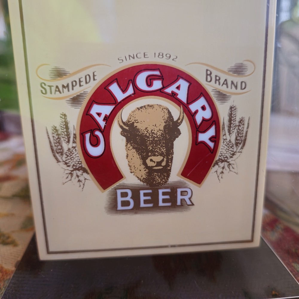 CALGARY LIGHT UP BEER CLOCK