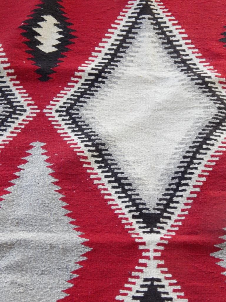 ANTIQUE NAVAJO INDIAN KLAGETOH DAZZLER RUG - NICE LRG SIZE + FABULOUS COLORS