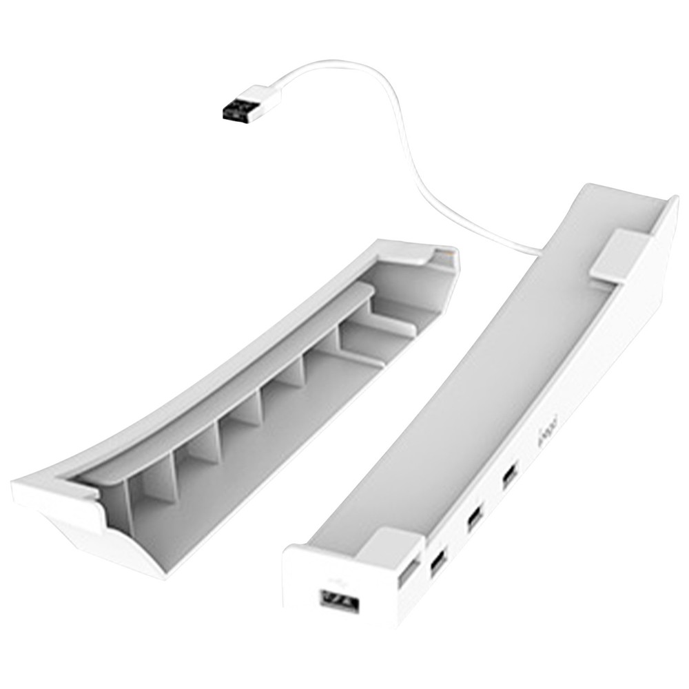 For PS5 Console Version Wall Mount Holder Game Host Storage Bracket 4 USB Port