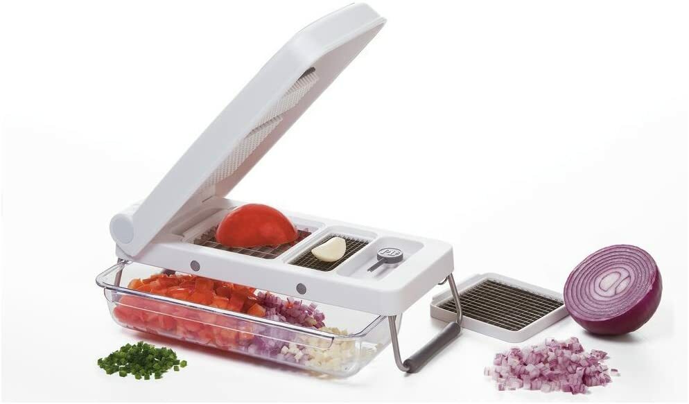 PL8 Professional 3 Cup Vegetable Chopper, White