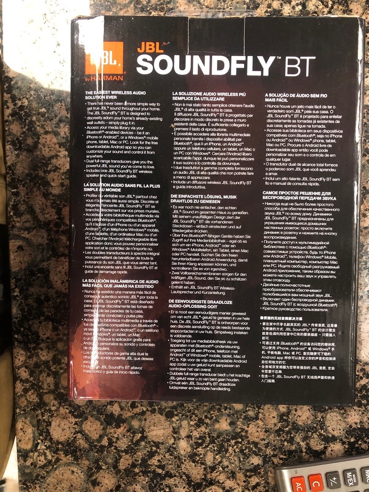 JBL Soundfly BT Bluetooth Plug-In Speaker