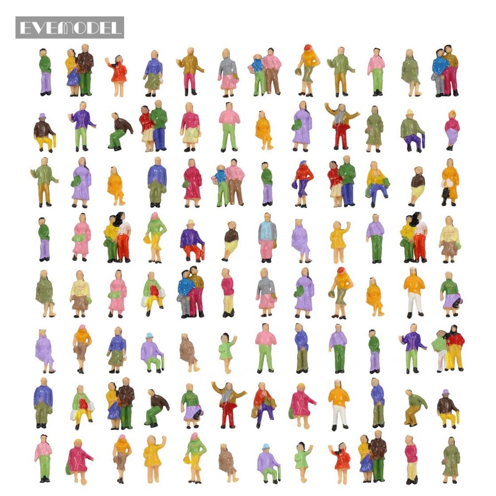 P150W Model Trains 1:150 Scale Painted Figures N Scale