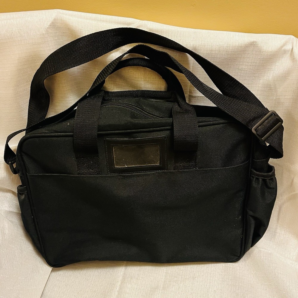 H&R Block Logo Computer Travel Shoulder Bag Document /Briefcase Side Pockets