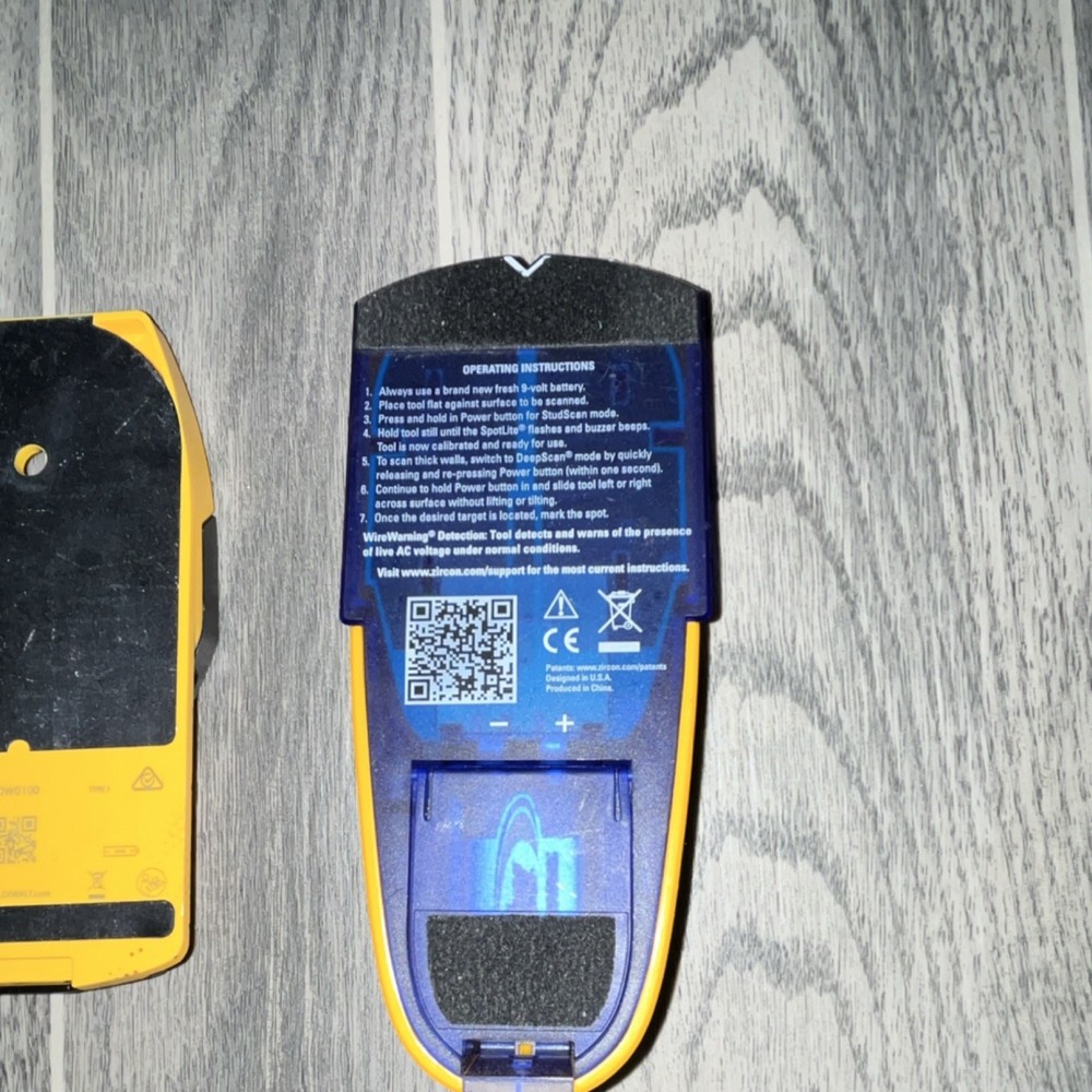 DEWALT DW0100 & Zircon StudSensor L70 Electric Stud Finders WireWarning LCD