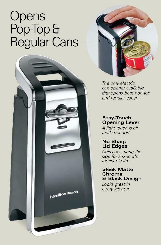 Electric Can Opener Easy-touch Opening Automatic Smooth Edge Touch Kitchen Black