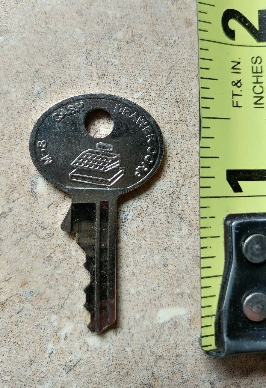 M-S 201 Key for EP-125, EP-127 MS Cash Drawer MR201 Fits NCR 2168-K003
