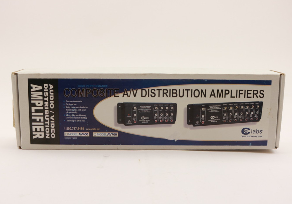 CE Labs AV400COMP Component Video/Audio HDTV Distribution Amplifier