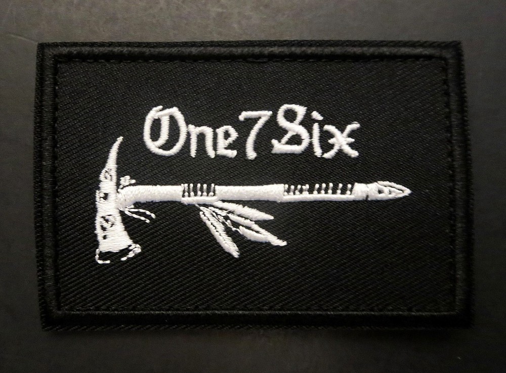 AUTHENTIC ONE7SIX EMBROIDERED TOMAHAWK PATCH O7S ONE 7 SIX NEW