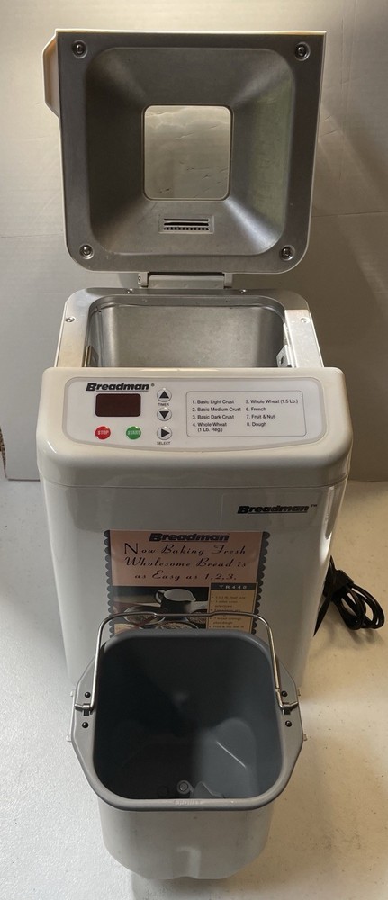 Breadman TR-440 Automatic Bread Maker 1.5 Lb Loaf Homemade Bread Machine