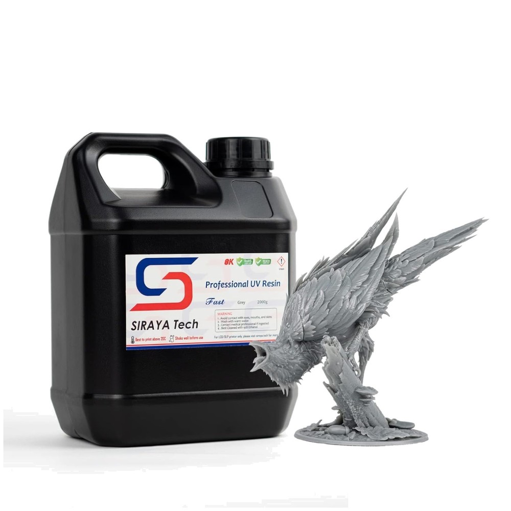 UV-Curable High Precision Resin 2kg Grey