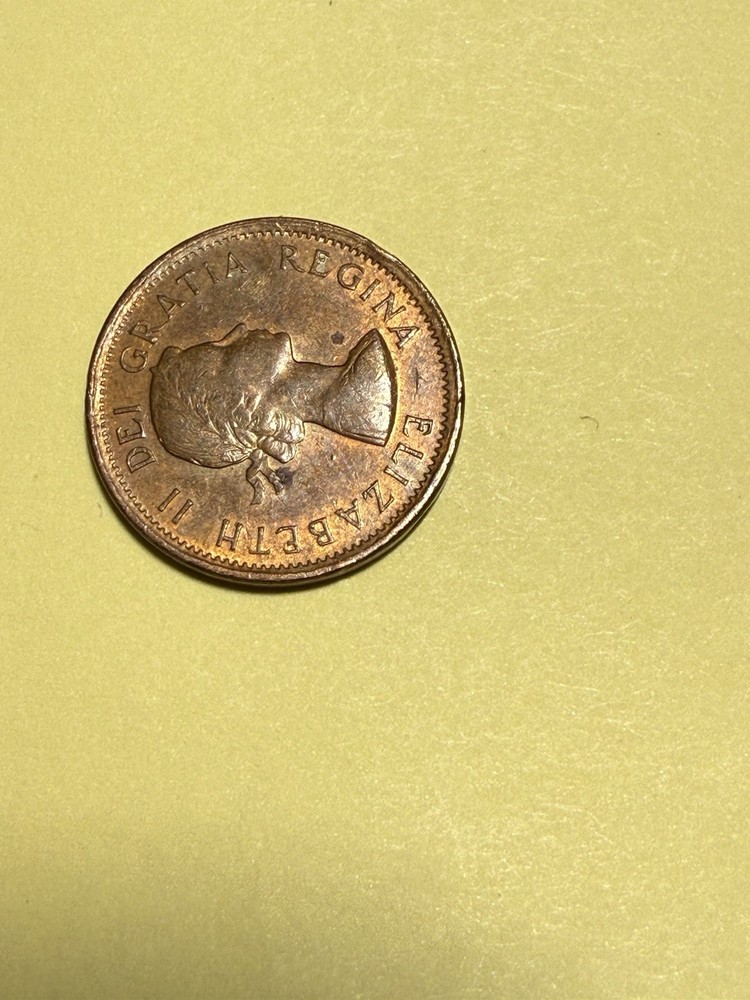 1962 Canada Penny -Rd -Circulated- Looking Coin