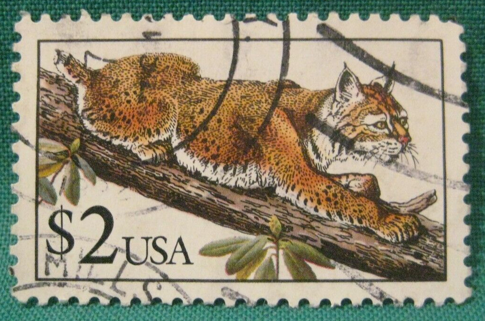 $2.00 Bobcat-Used Single-Scott #2482-Light Cancel