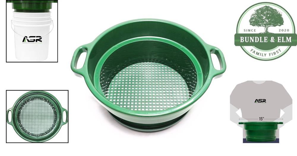 Portable 1/4 Inch Classifier Screen for Gold Panning and Material Sorting