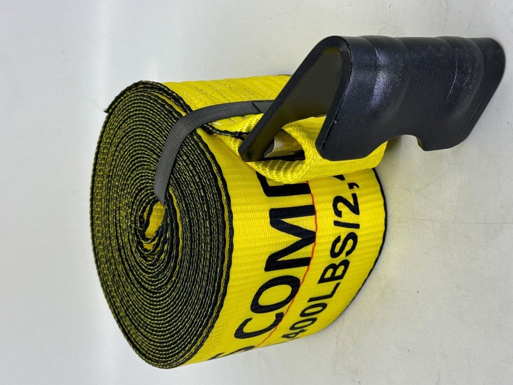 4"X30' Winch Strap with Flat Hook 2 Pack