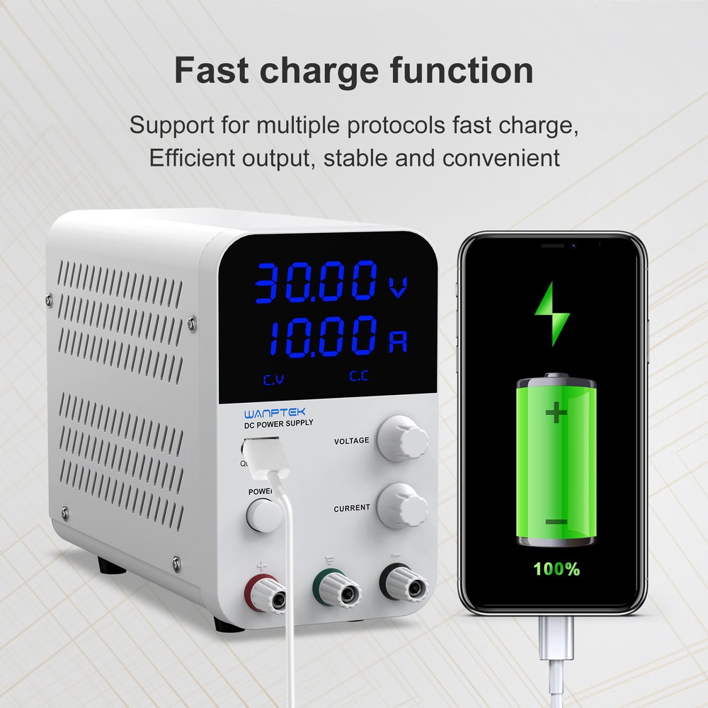 30V 10A Laboratory adjustable DC power supply Variable LCD display precision