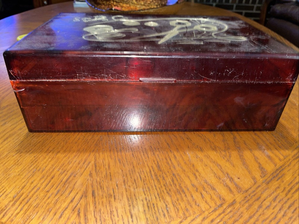 Sewing Box Vintage Plastic tortoiseshell look