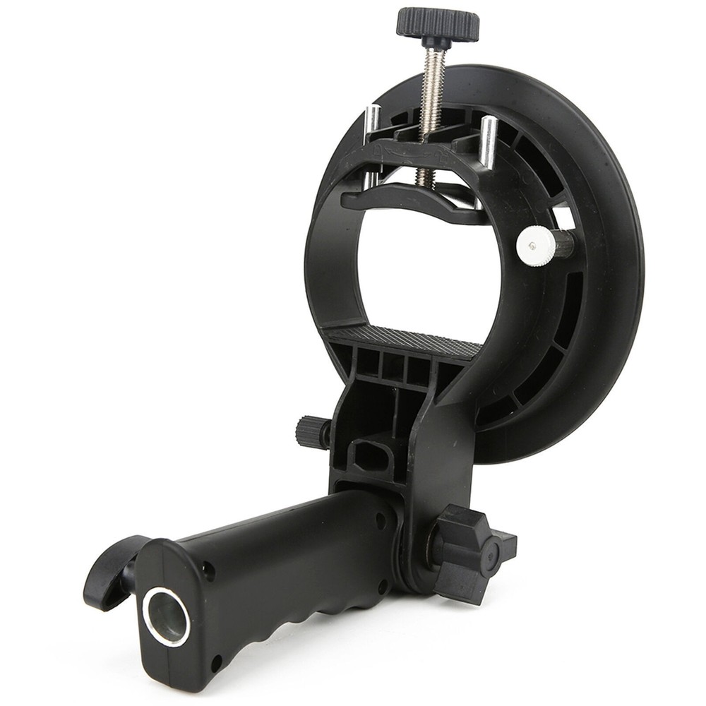 Handheld Hand Grip S Shape Bracket Accessory for Bowens Mount Camera Top