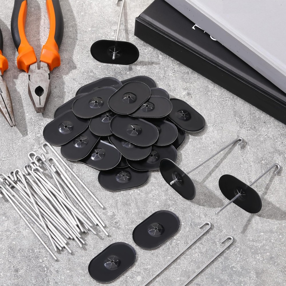 Solar Panel Bird Guard Fastener Clips Kit for One Size, silver