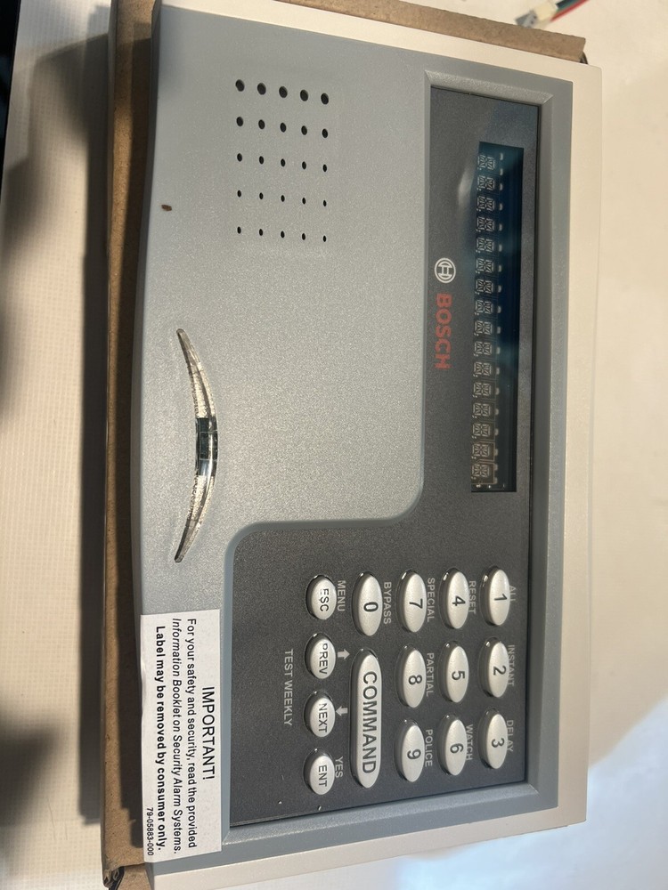 bosch D1255B Key Pad Command Center Radionics
